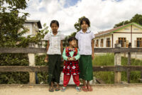 going to school - nyaungshwe, burma