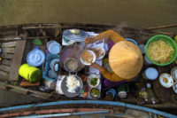 making breakfast on the boat - mekong river, vietnam