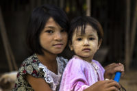 sisters - bagan, burma